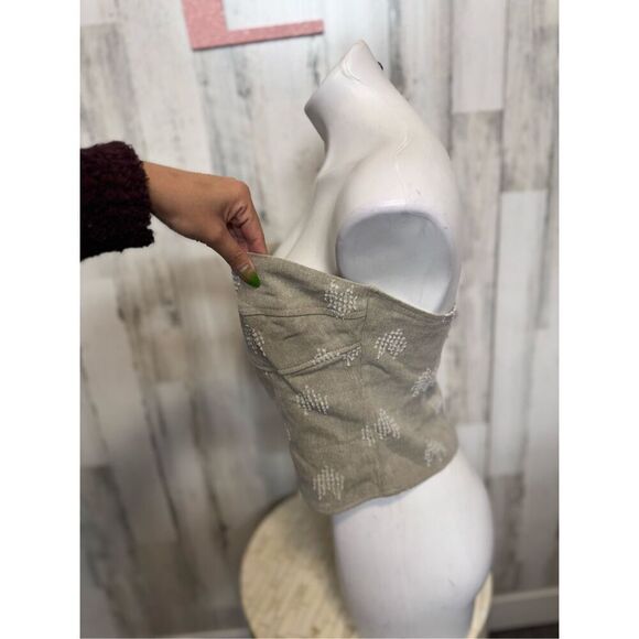 Fashion nova strapless crop top size Large - Picture 6 of 8